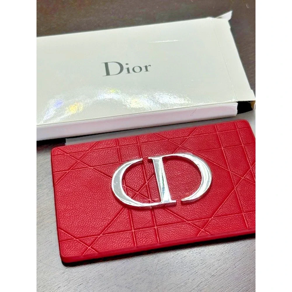 Christian Dior Mirror Logo CD Red x Silver w/Box Novelty Limited RARE - NEW!!!